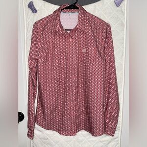 Ladies Cinch western button up shirt. Size small